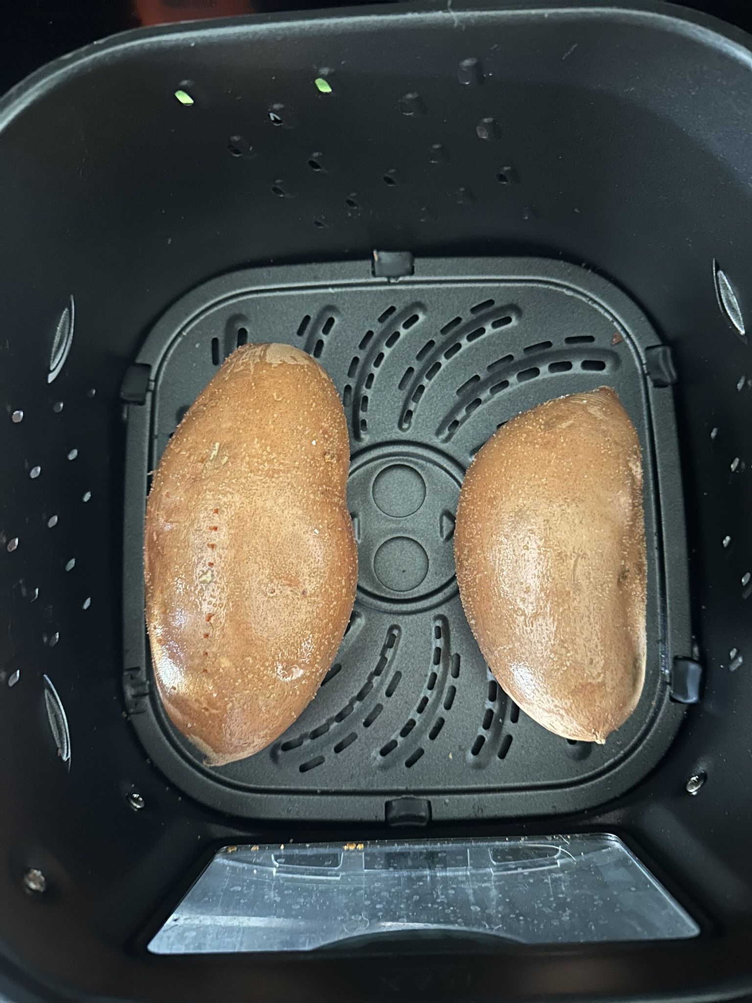 sweet potato inside air fryer