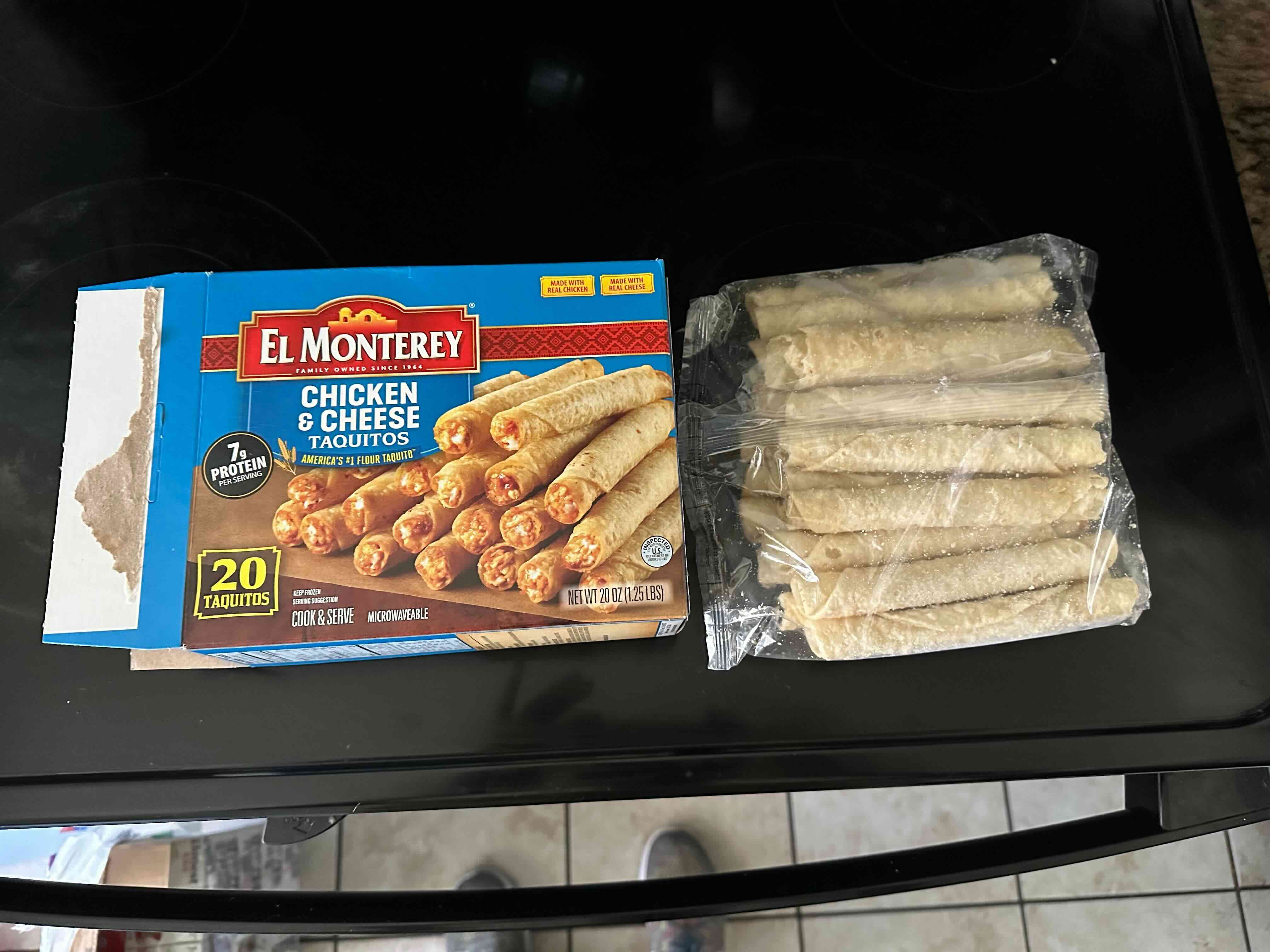 cooked frozen air fryer taquitos